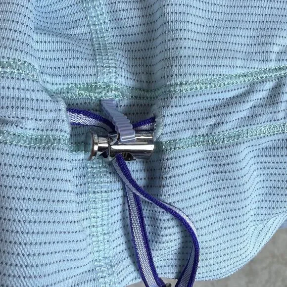 Lululemon Rest Less TankHeathered Aquamarine / Groovy Stripe Cadet Blue W1D64S - Picture 9 of 11